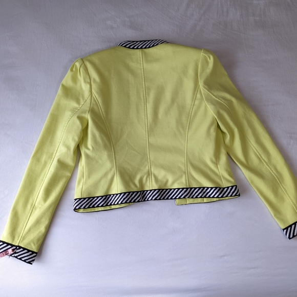 Kate and Rosy Neon Yellow Open Blazer Women's Size XS - Picture 2 of 7